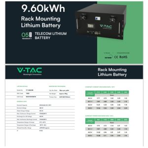 Baterie litiu 9600w vTAC