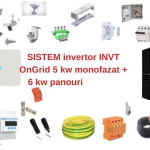 Kit fotovoltaic ongrid 5kW