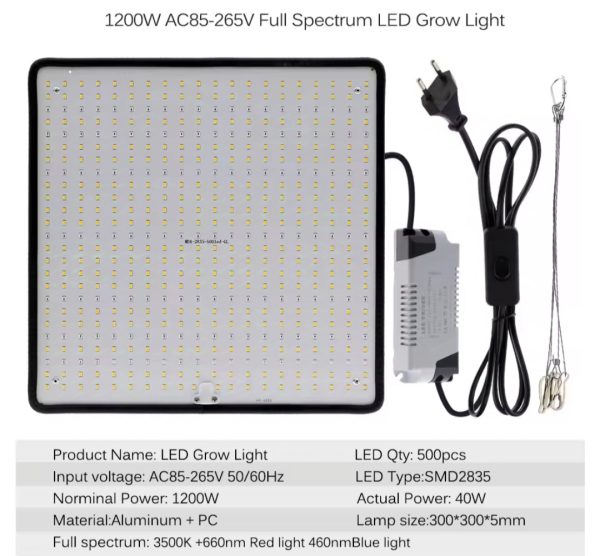 Lampa plante 500led