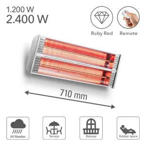 Incalzitor infrarosu de terasa 2400w