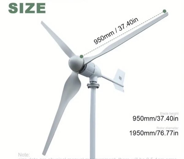 Eoliana 1500w și controler 24V - imagine 2