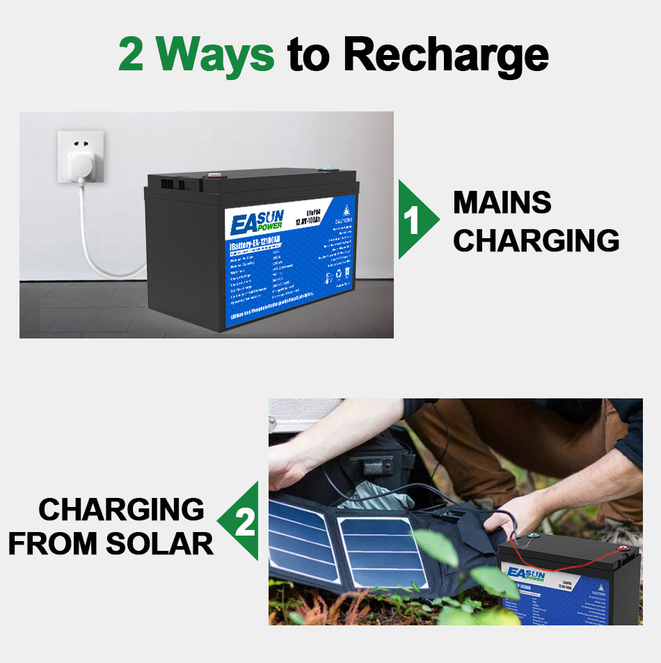 Baterie litiu 100Ah 12V Easun 4 Baterie litiu 100Ah 12V Easun - imagine 4