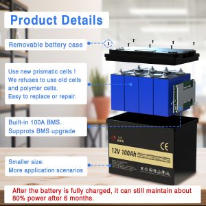 Baterie litiu 100Ah 12V